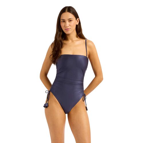 Seafolly Belle DD Drawstring Bandeau One Piece Swimsuit